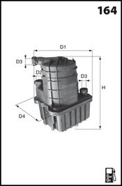 LUCAS FILTERS Polttoainesuodatin LFDF146